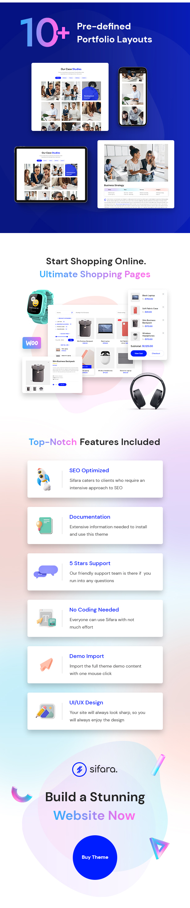 Sifara - Startups & Agencies WordPress Theme - 2