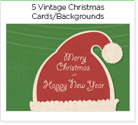 photo 5 vintage christmas cards