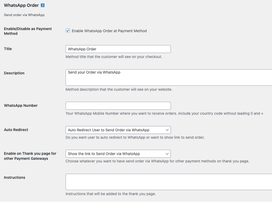 Edit configuration