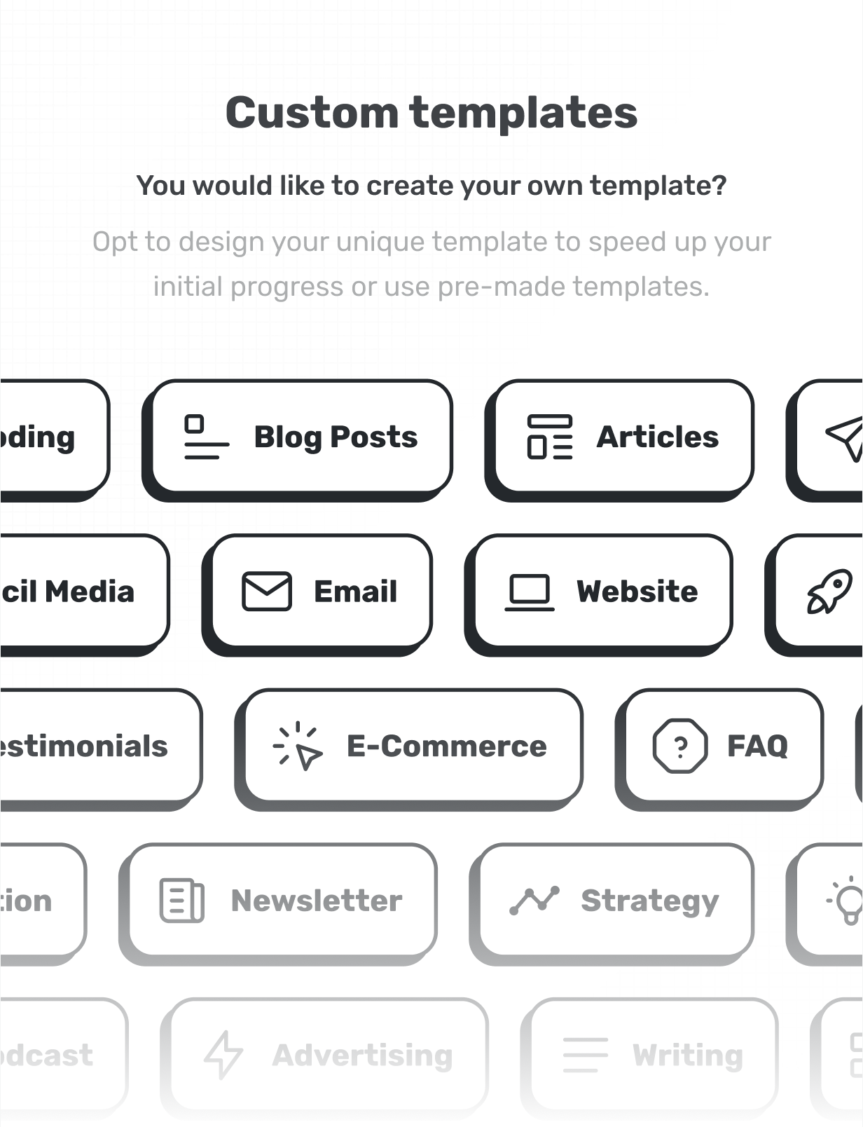 Custom Templates aikeedo @heyaikeedo