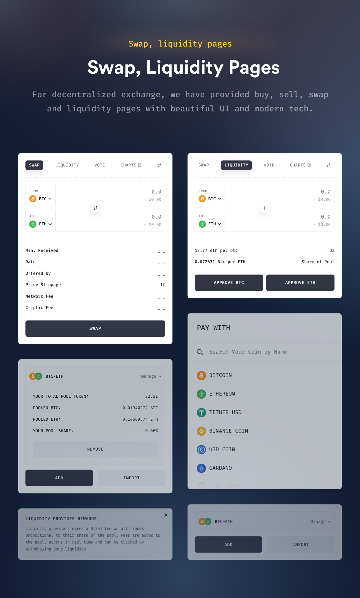 web3 admin dashboard template