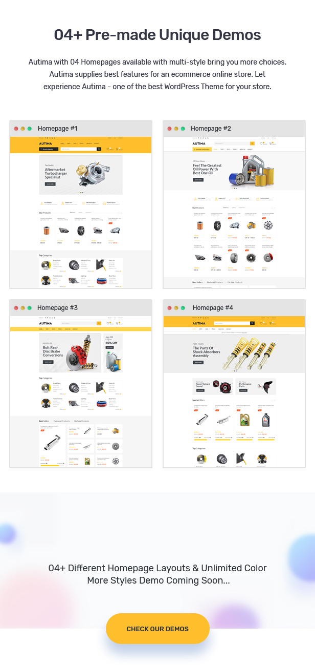 Autima - Car Accessories Theme for WooCommerce WordPress