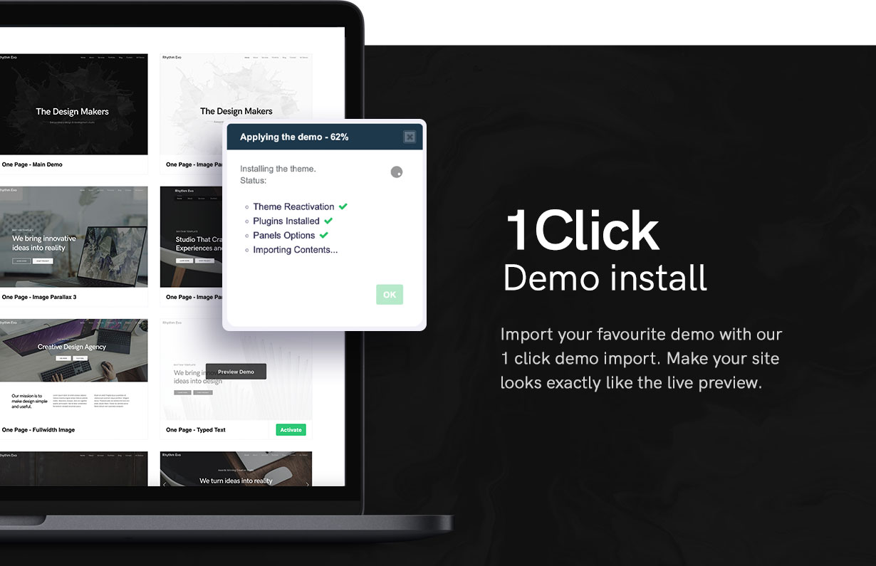 Rhythm - Clean Minimalist One & Multipage WordPress Theme - 5