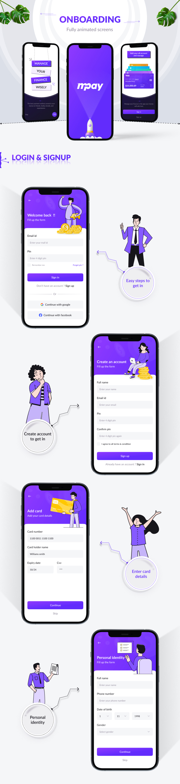 Mpay - E Wallet & Banking HTML Mobile Template