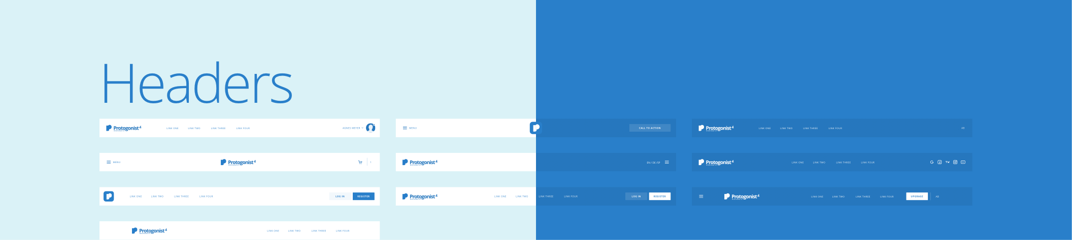 Protogonist 4 Wireframe Kit – Ultimate Wireframe Kit for your next Landing Page - 9