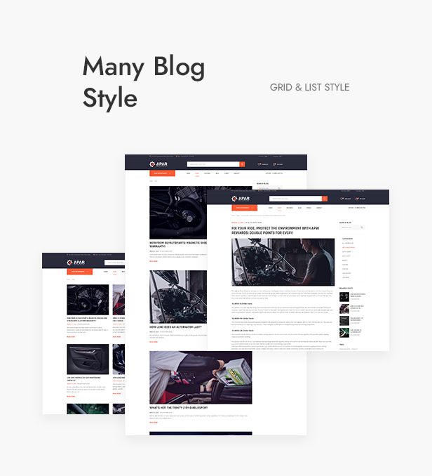 Apar - Auto Parts WordPress Shop Theme