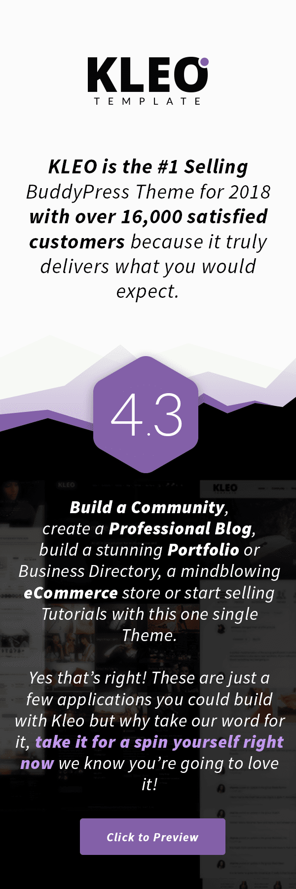 KLEO - Community Focused & Multi-Purpose BuddyPress WordPress Theme - 1