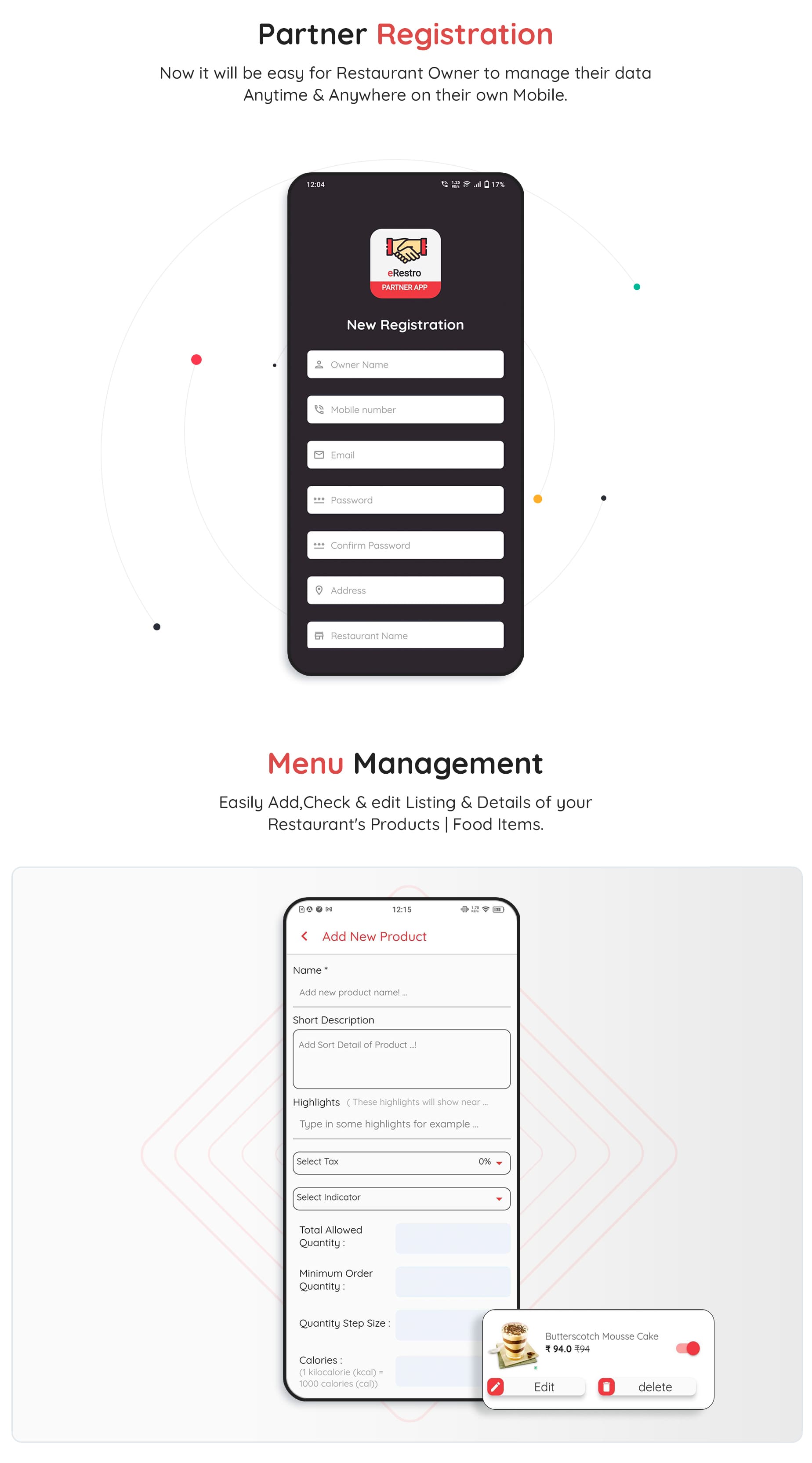 eRestro - Multi Restaurant Flutter App | Food Ordering App with Admin Panel & Restaurant Panel - 27