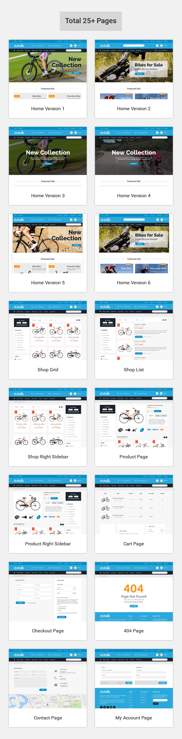 DotBike - Bicycle e-commerce HTML Template