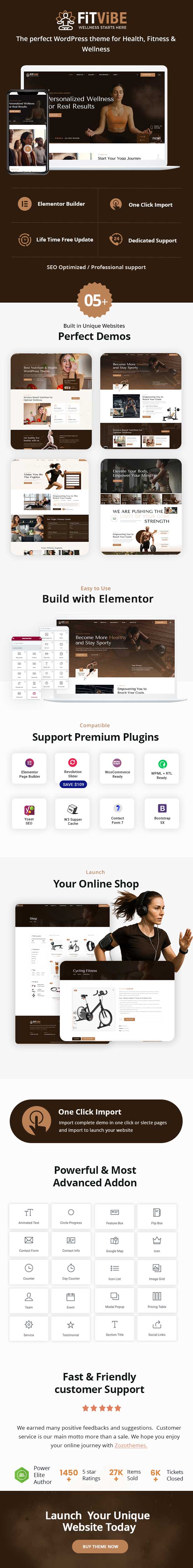 Fitness & Wellness WordPress Theme