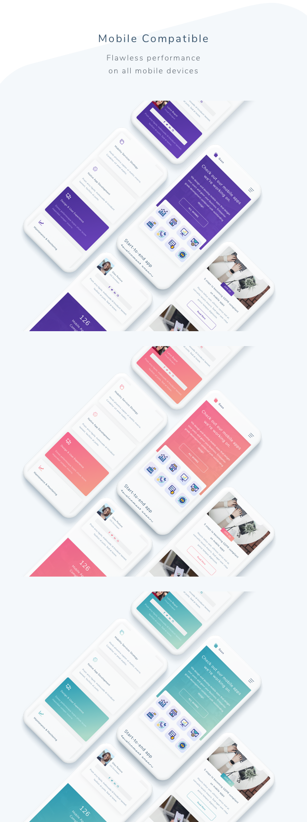 Gaus - Mobile App Development Agency Template - 2