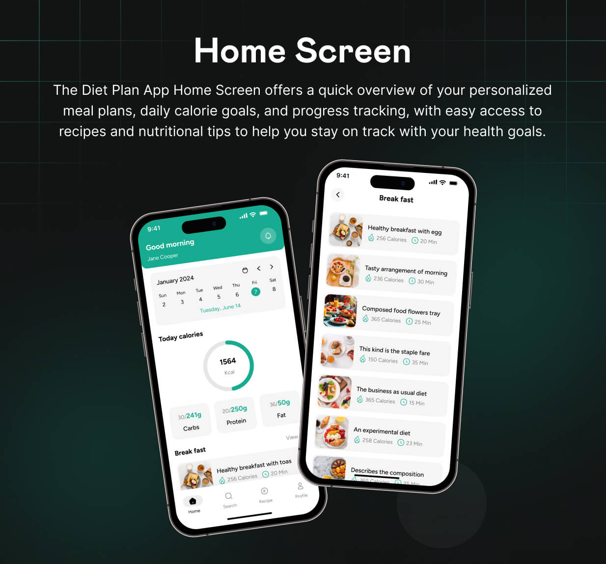 Diet App UI Template | Personalized Diet & Nutrition Management App in Flutter | Dietify App UI - 7