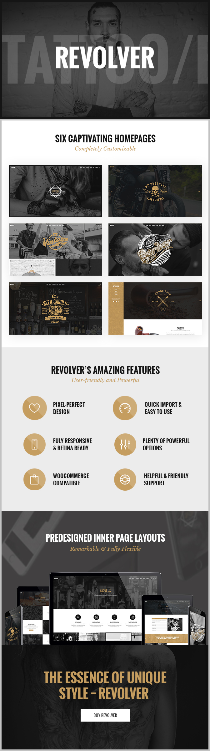 Revolver - Tattoo Studio and Barbershop Theme - 1
