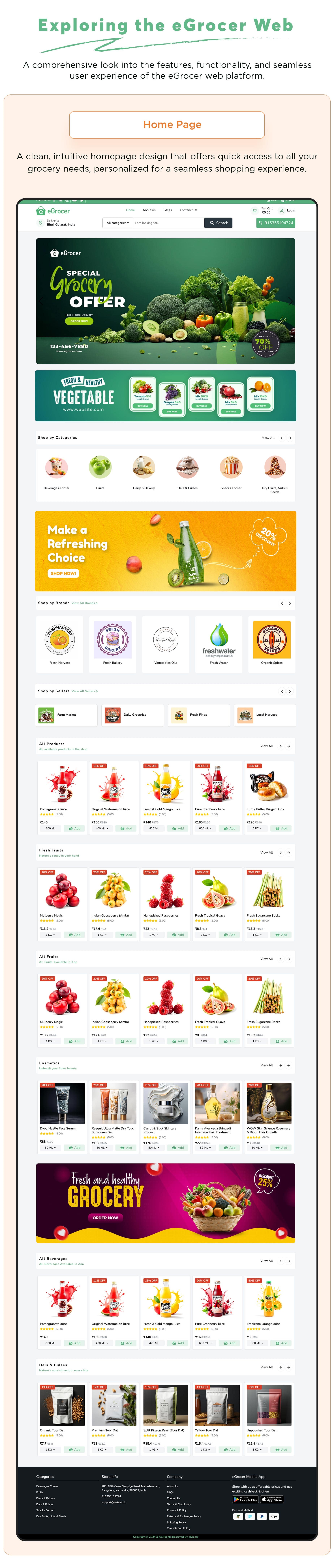 eGrocer - Online Multi Vendor Grocery Store, eCommerce Flutter Full App | Admin Panel | Web Version - 25