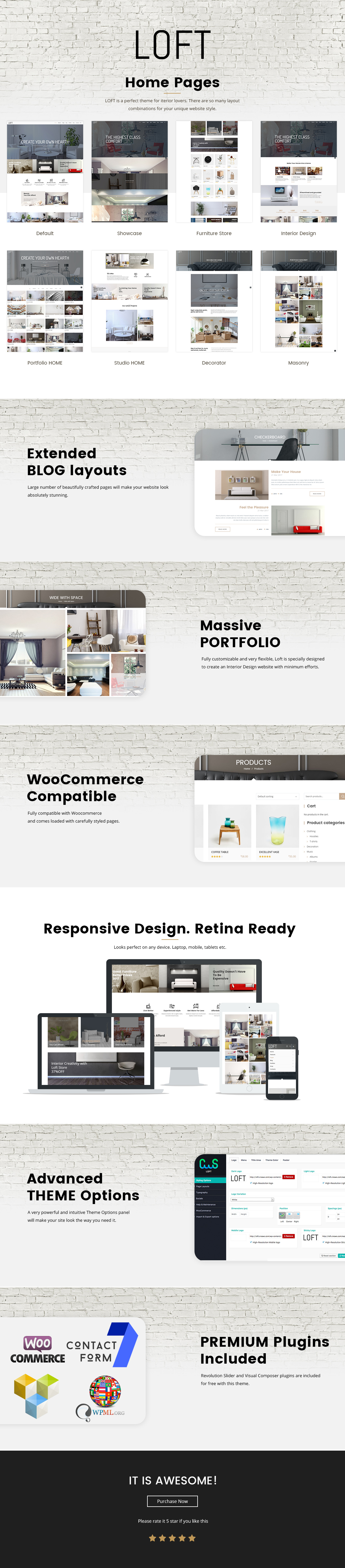 Loft - Interior Design WordPress Theme