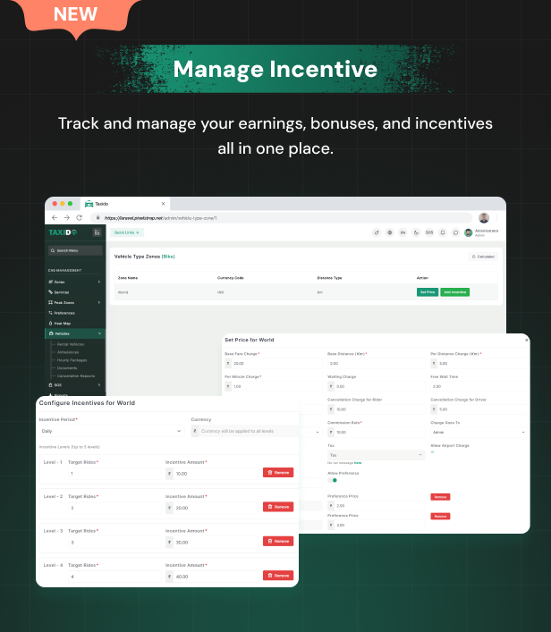 Taxido | Full Solution Taxi Cab Booking with Laravel and React Native