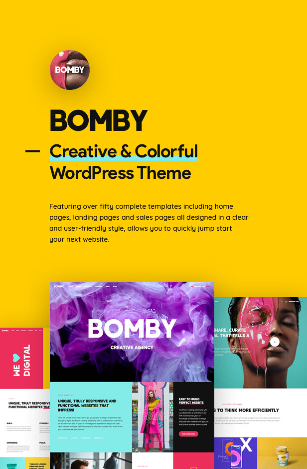 Tema WordPress Bomby