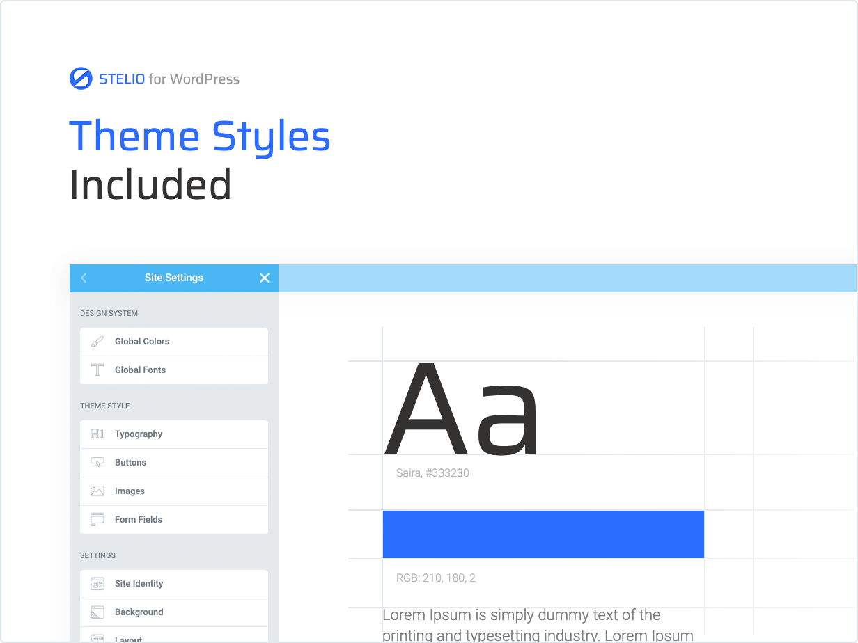 Theme Styles Included