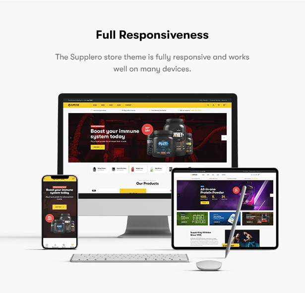 Supplero - Supplement Store WooCommerce Theme