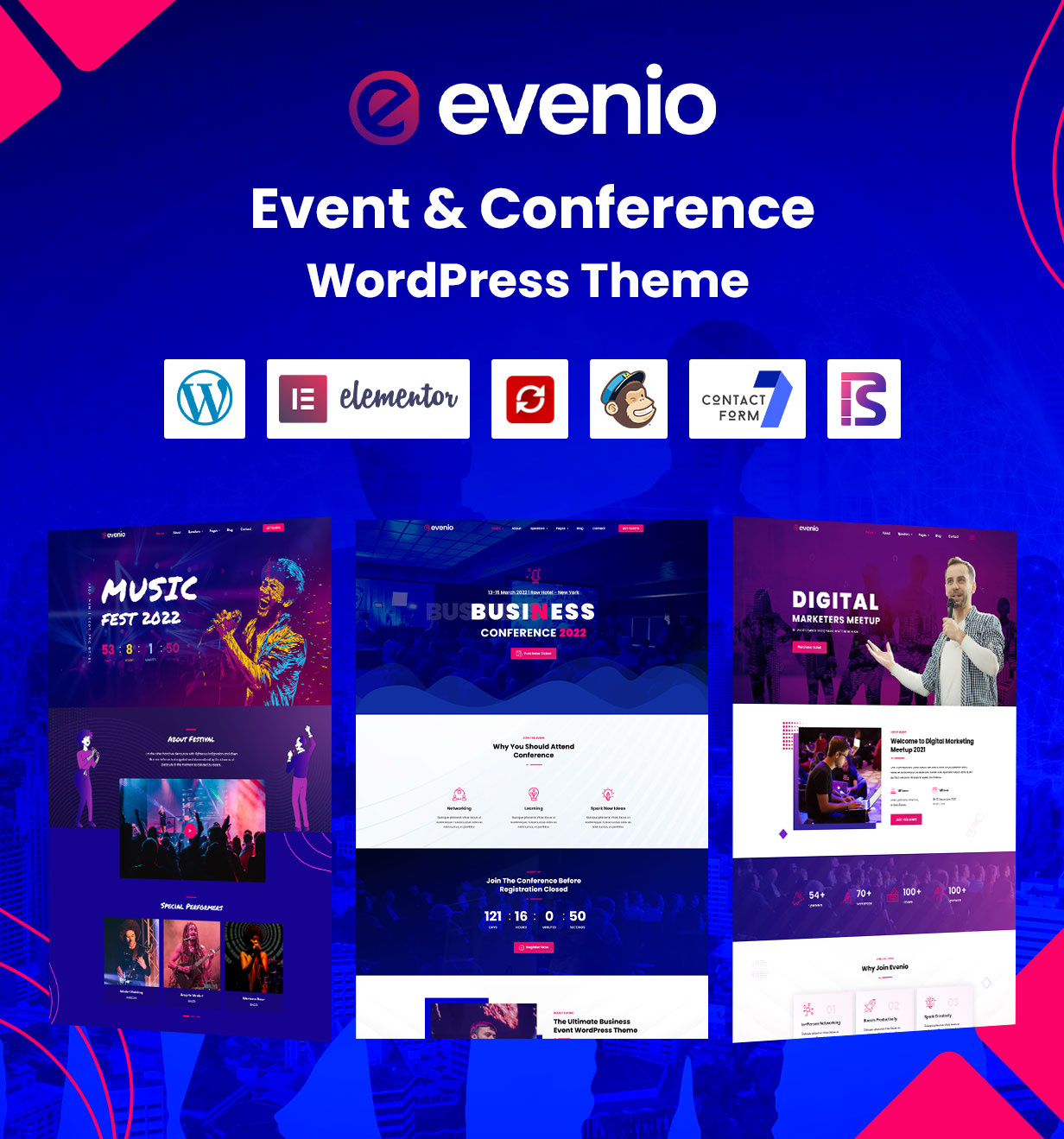 Evenio - Event Conference WordPress Theme - 2