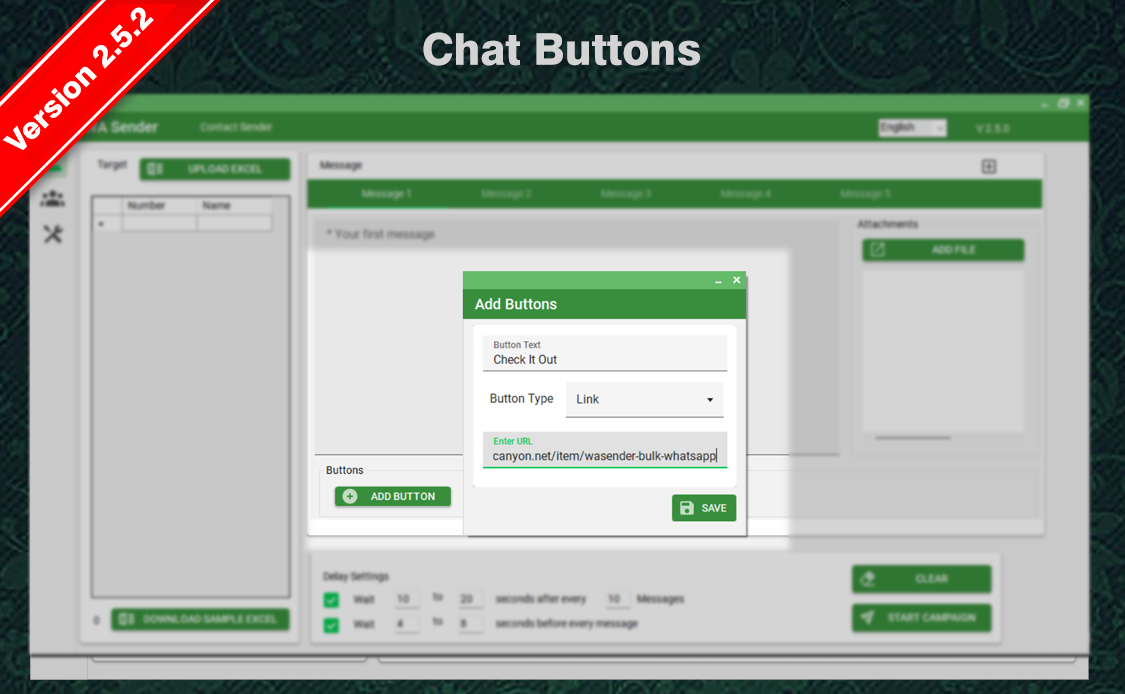 WaBulker Bulk WhatsApp sender With Buttons + Group Sender + WhatsApp Autobot - 1