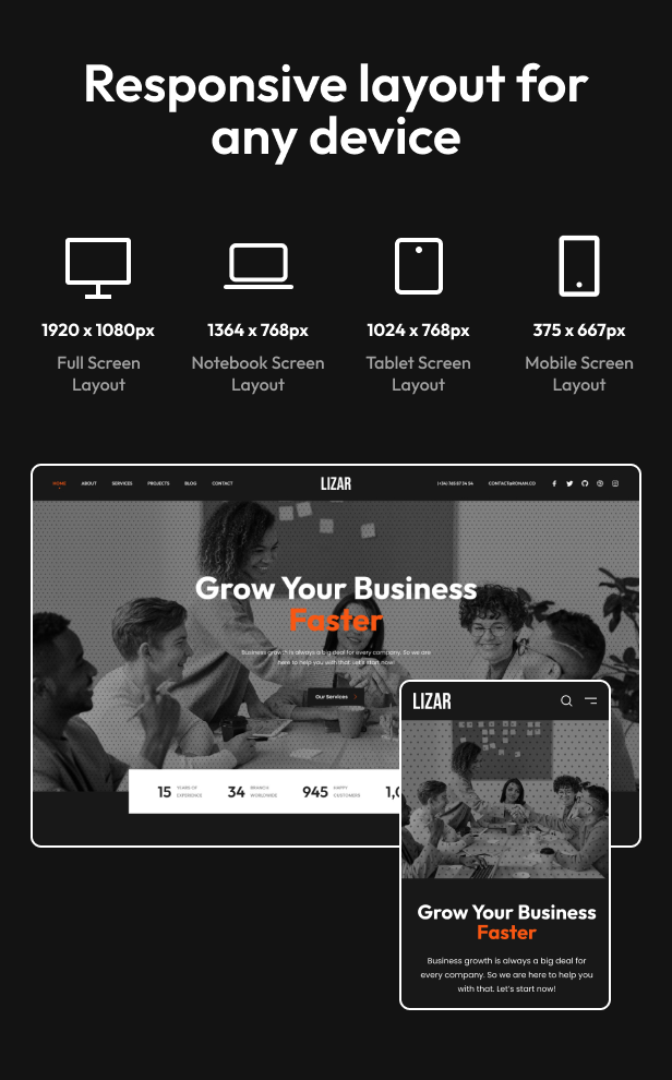 Lizar - Creative Portfolio WordPress Theme - 4