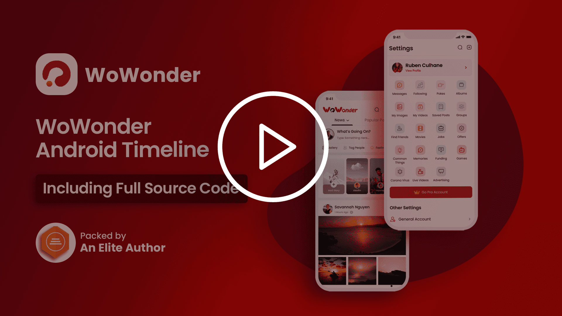 Mobile Native Social Timeline Applications - For WoWonder Social PHP Script - 3