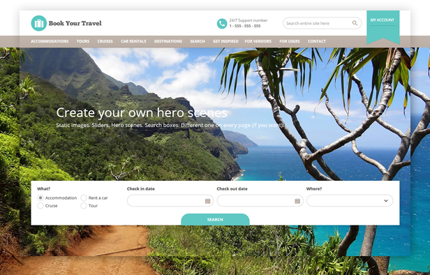 Book Your Travel Online Booking WordPress Theme