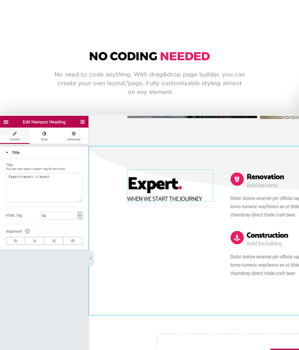 Hampoz - Responsive Interior Design & Architecture Theme - 3