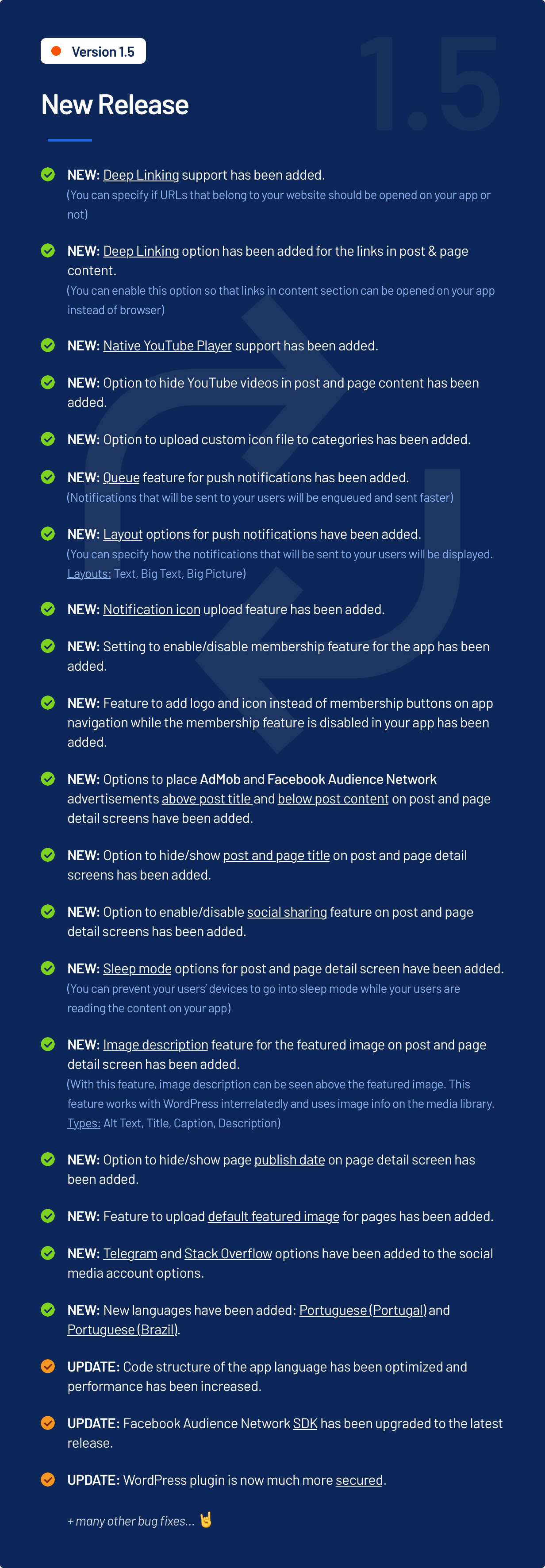 New Release (Version 1.5)