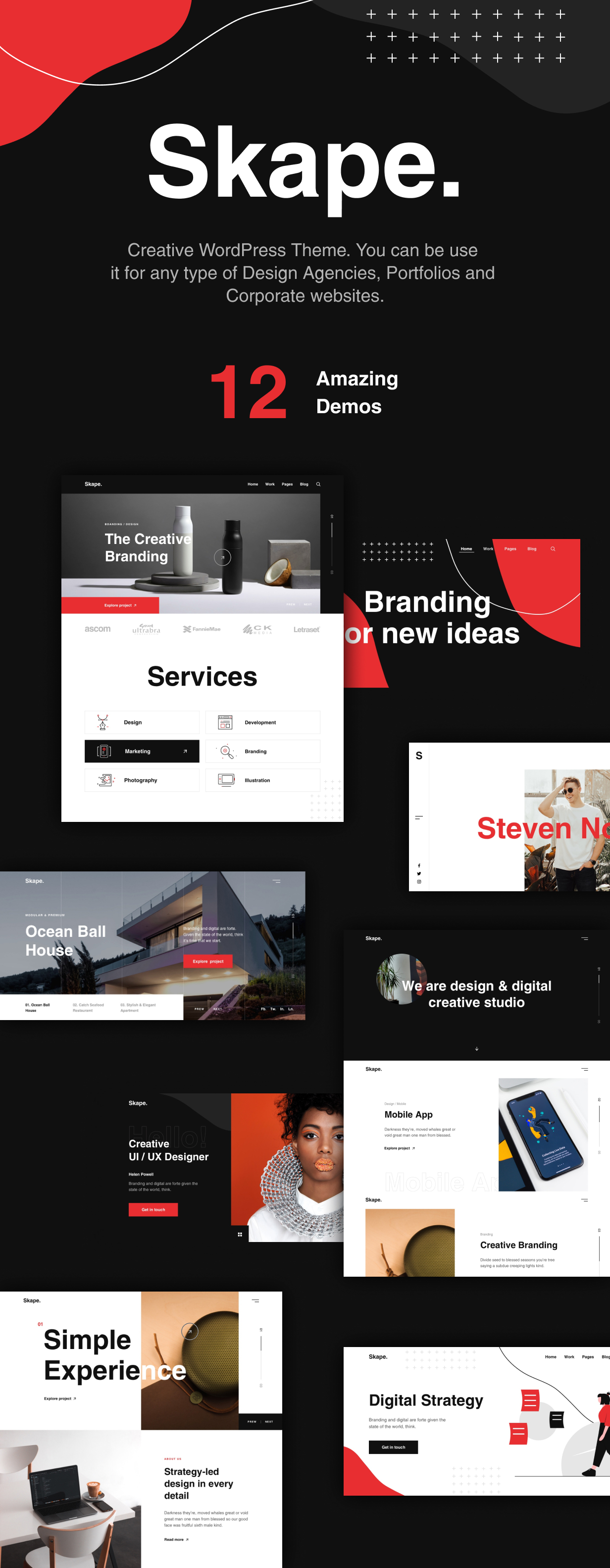 Skape - Creative & Modern Agency WordPress Theme - 4