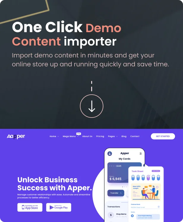 One Click Demo Content Importer