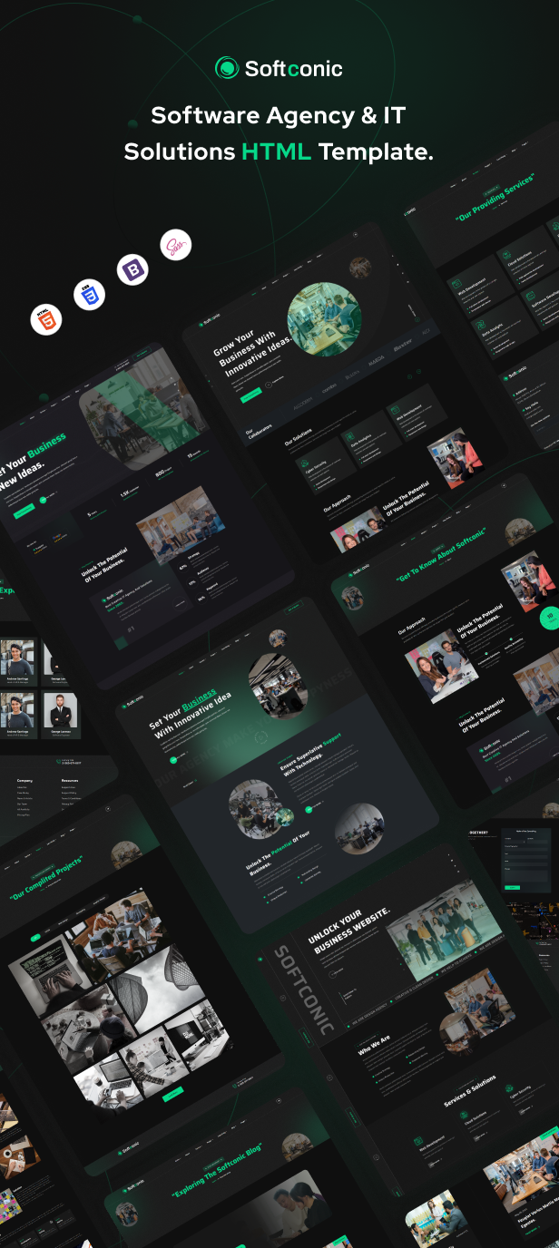Softconic - Software Agency and IT Solutions HTML Template - 1
