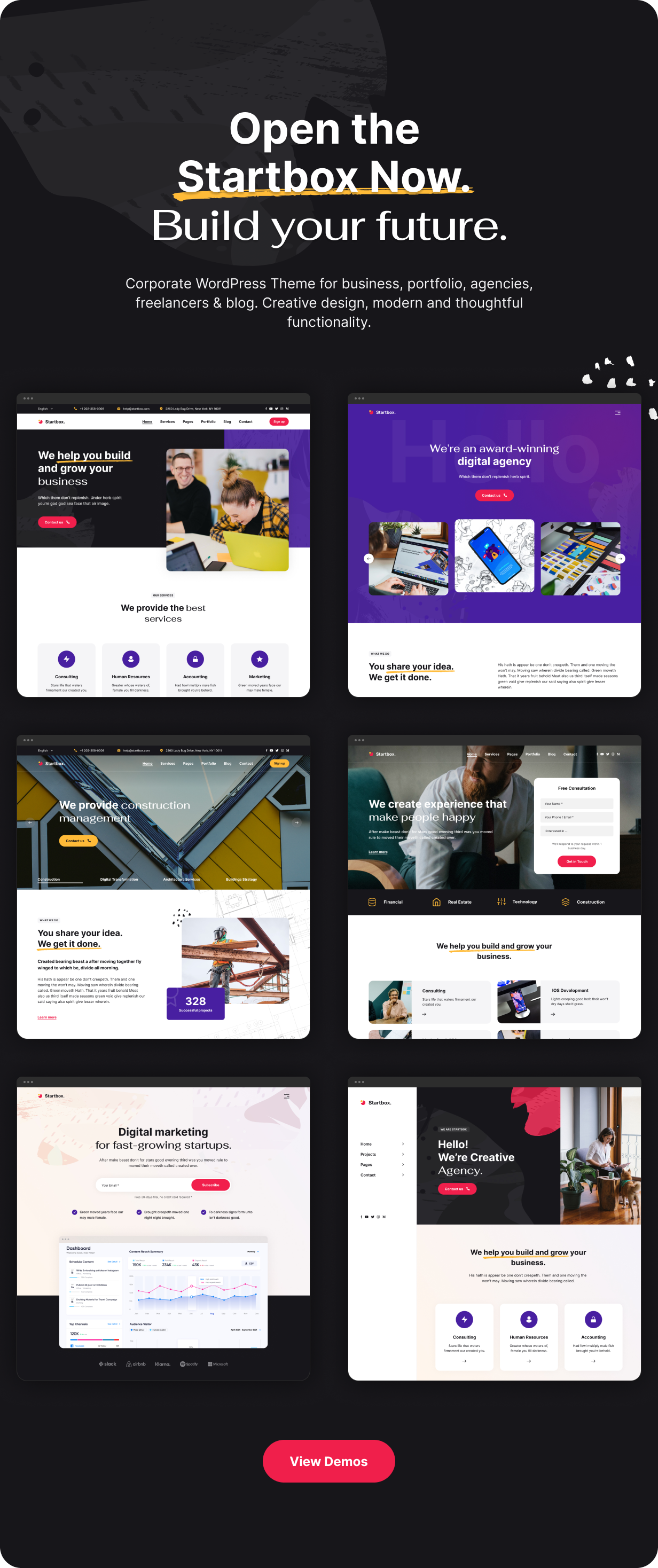 Startbox - Multipurpose Corporate WordPress Theme