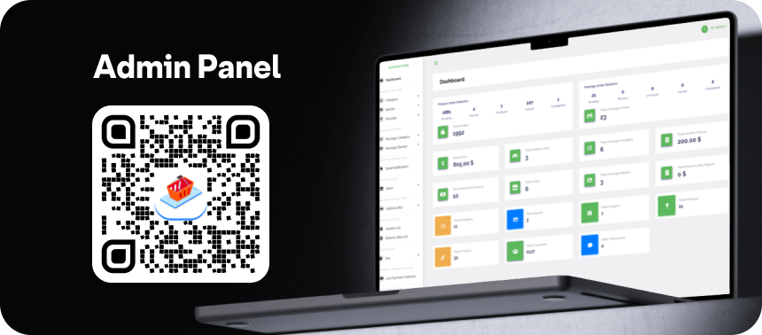 GoGreen - Food, Grocery, Pharmacy Multi Store(Vendor) Android App with Interactive Admin Panel - 2