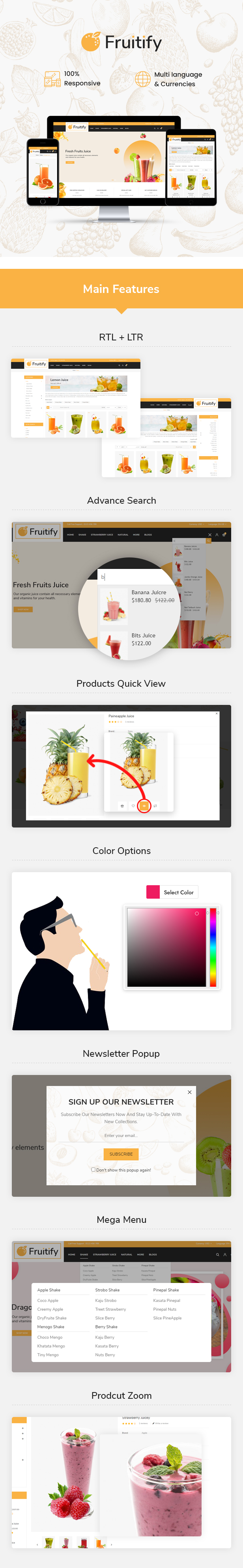 Fruitify Features