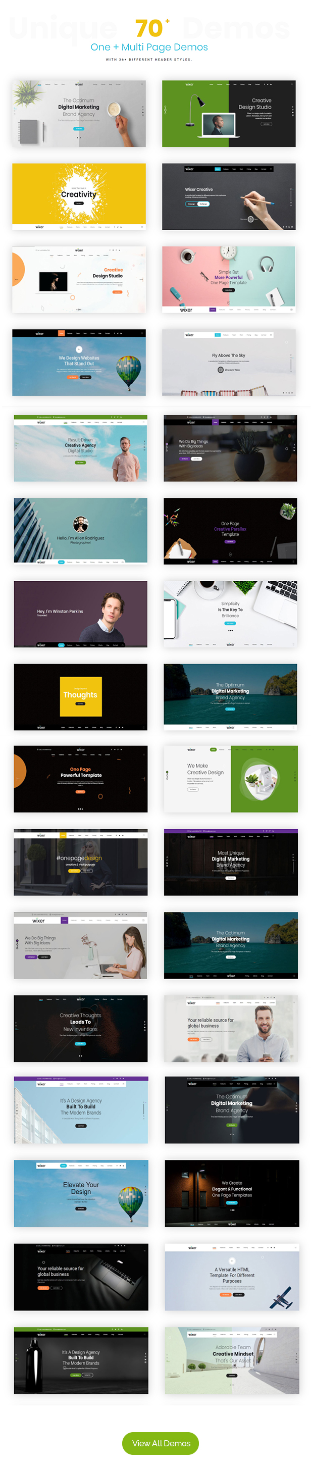 Wixer - One Page Parallax - 1
