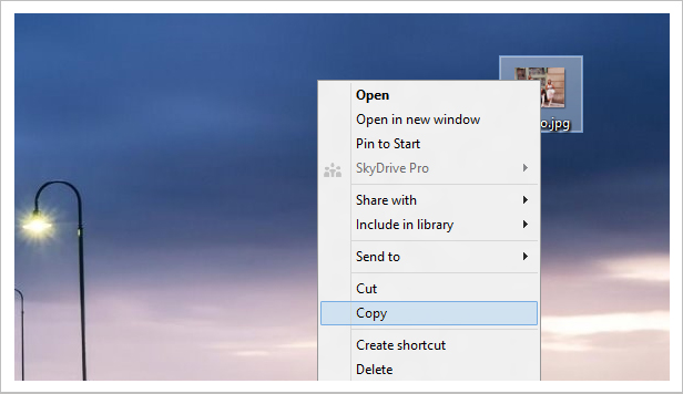 Paste local images stored on your PC