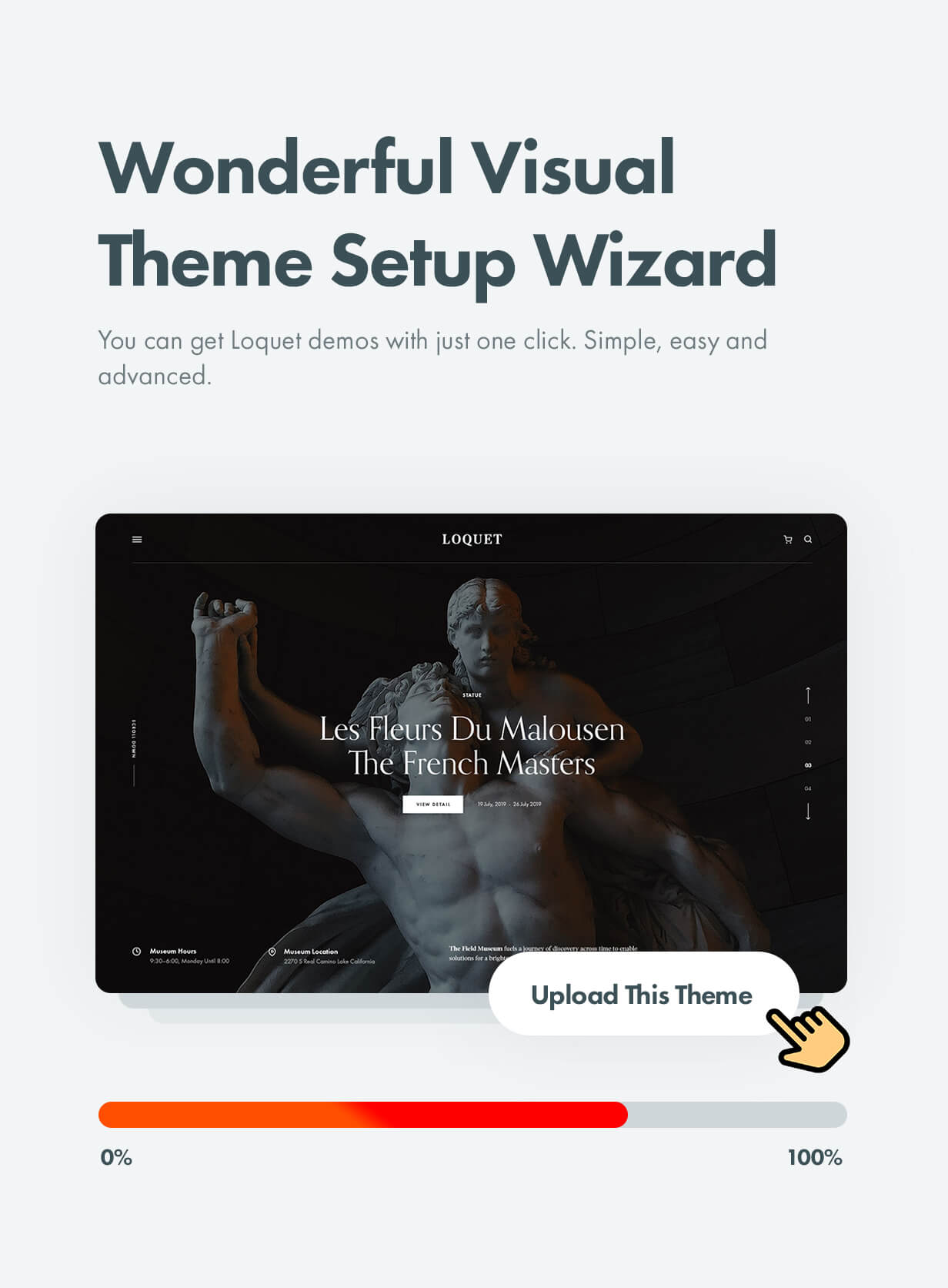 Wonderful visual theme setup Wizard