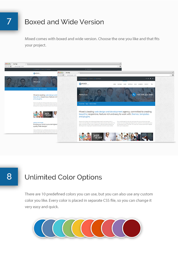 Mixed Modern and Professional HTML Template - 9