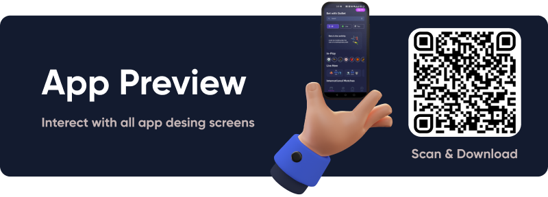 GoBet: Casino & Sports Betting Fantasy Live Score Flutter App Android + iOS Flutter App UI Template - 1
