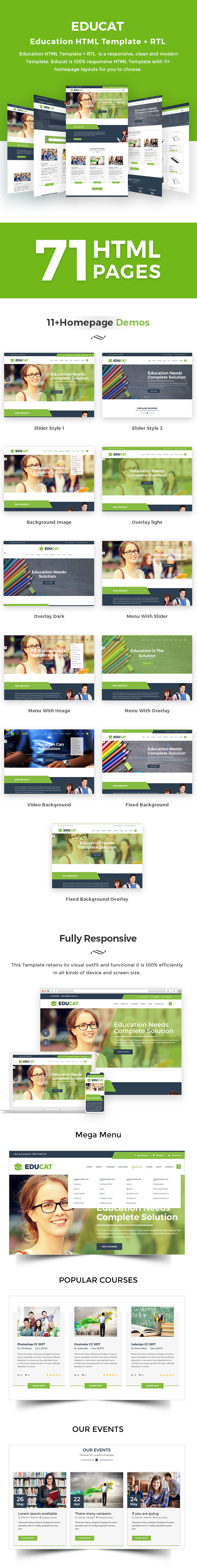 Educat –  Education HTML Template + RTL - 2
