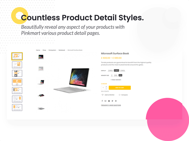 Pinkmart - WooCommerce WordPress Theme - Product detail layouts