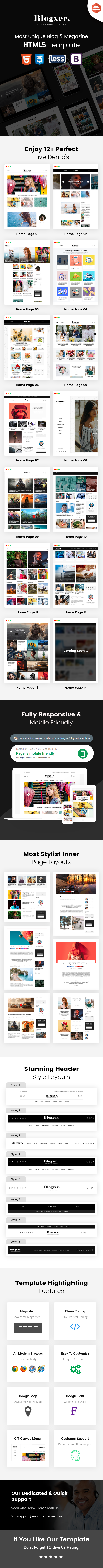 news blog html template