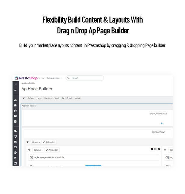 Flexibility Build Content & Layouts With Drag n Drop Ap Page Builder