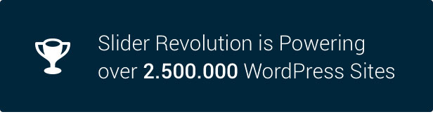 Slider Revolution 2.500.000 WordPress Sites