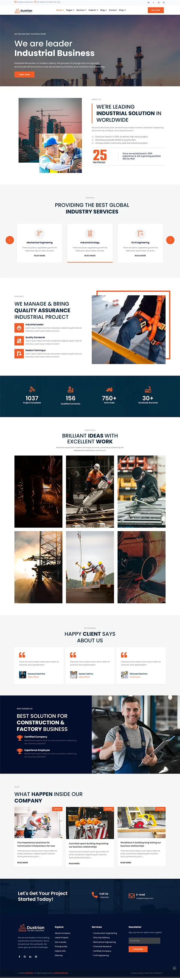 Dustrian joomla template