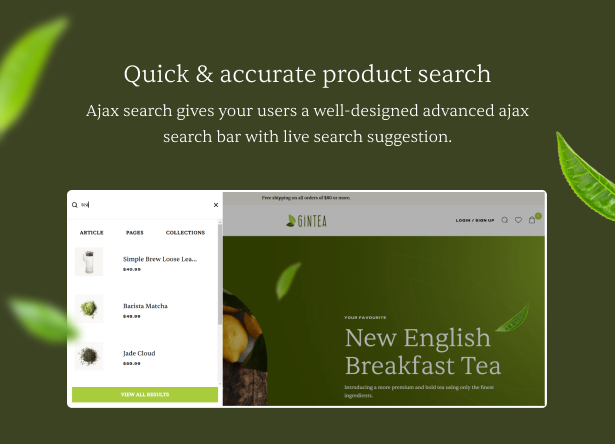 Quick & accurate product search