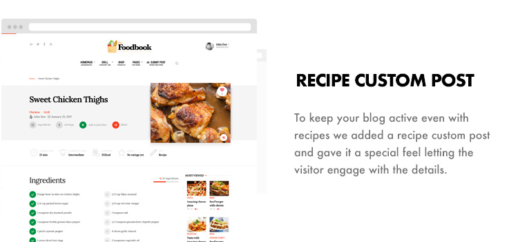 Foodbook - Receita da Comunidade, Blog, Food & Restaurant Theme - 18