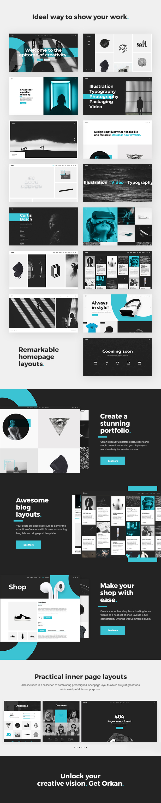 Orkan - Artist and Design Agency Portfolio Theme - 1